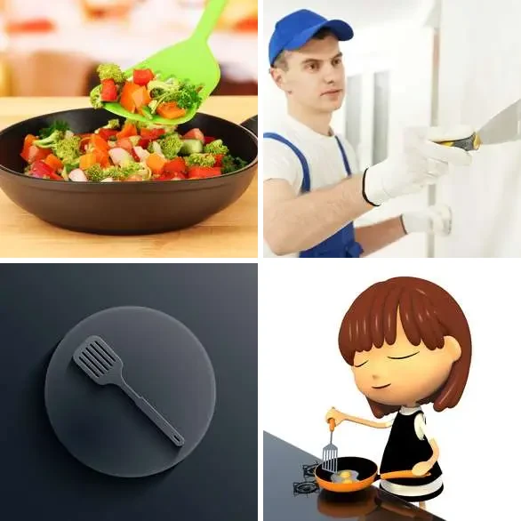 4 images 1 mot 7 lettres : solution SPATULE