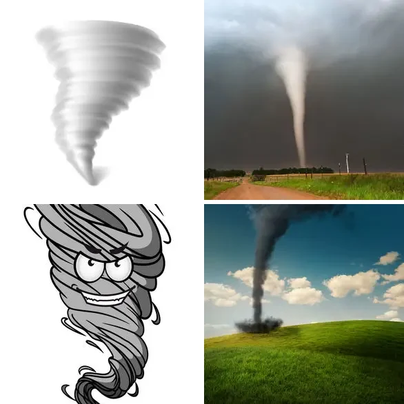 4 images 1 mot 7 lettres : solution TORNADE