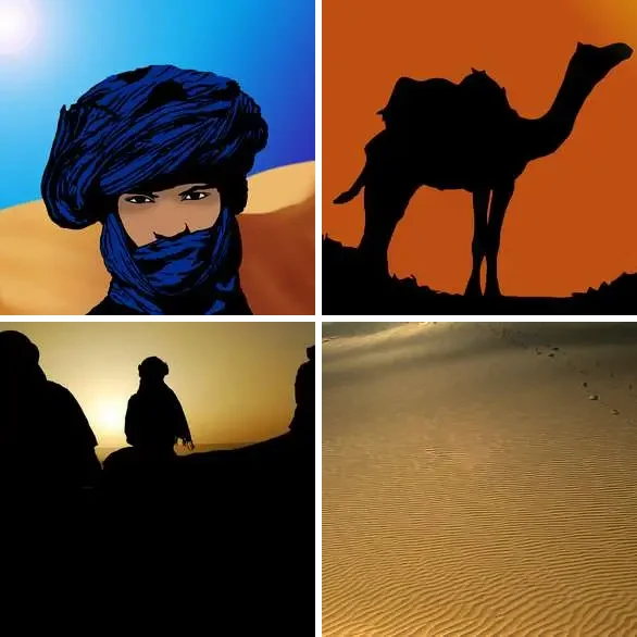 4 images 1 mot 7 lettres : solution TOUAREG