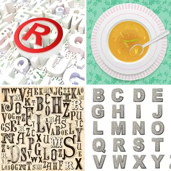 4 images 1 mot 8 lettres : solution ALPHABET