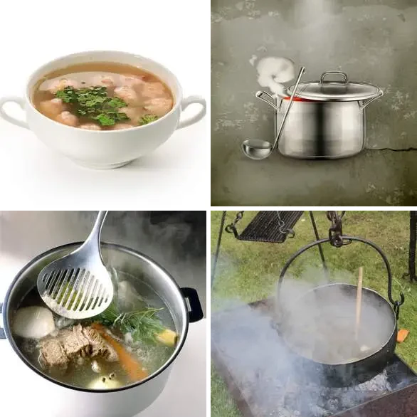 4 images 1 mot 8 lettres : solution BOUILLON