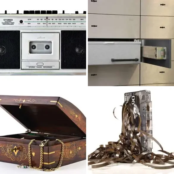 4 images 1 mot 8 lettres : solution CASSETTE