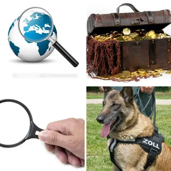 4 images 1 mot 8 lettres : solution CHERCHER