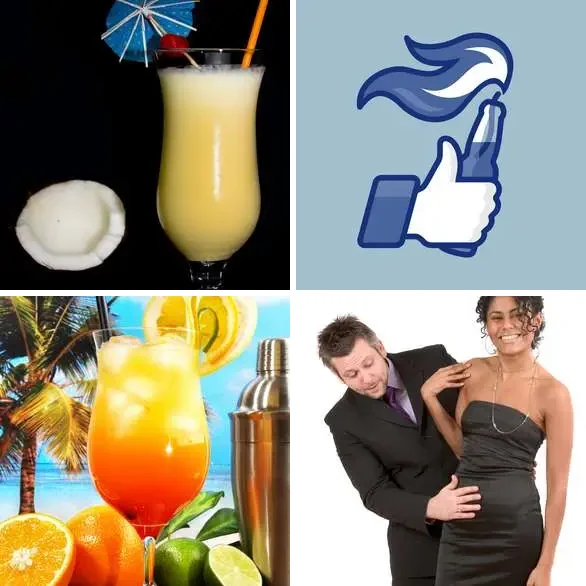 4 images 1 mot 8 lettres : solution COCKTAIL