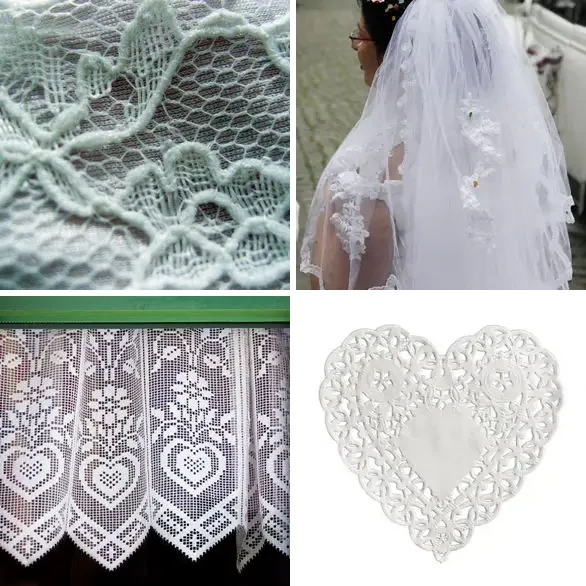 4 images 1 mot 8 lettres : solution DENTELLE