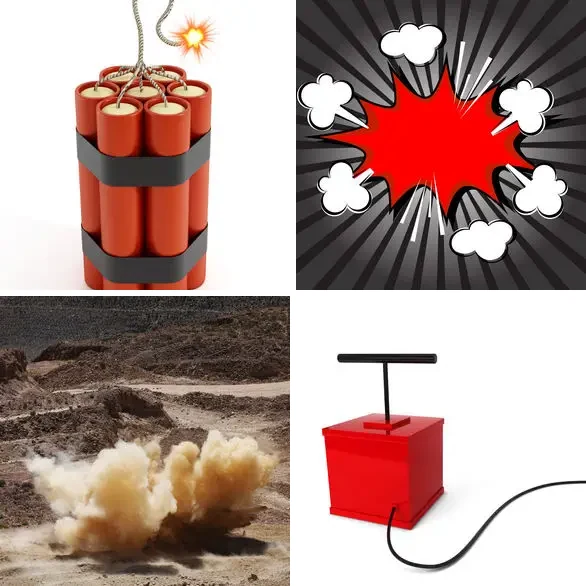 4 images 1 mot 8 lettres : solution DYNAMITE