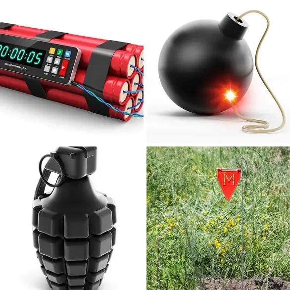 4 images 1 mot 8 lettres : solution EXPLOSIF