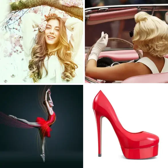 4 images 1 mot 8 lettres : solution FEMININE