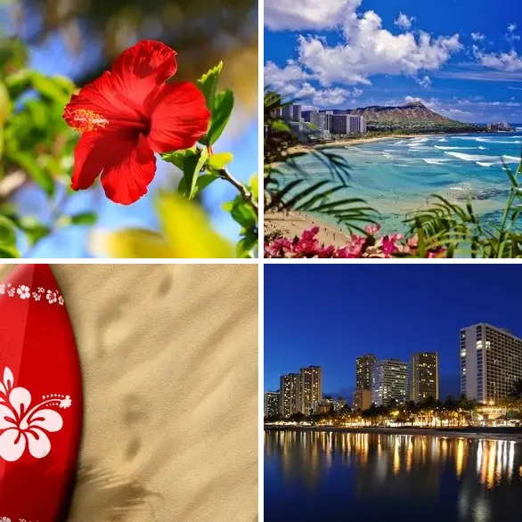 4 images 1 mot 8 lettres : solution HONOLULU
