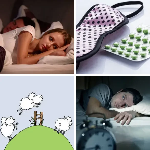 4 images 1 mot 8 lettres : solution INSOMNIE