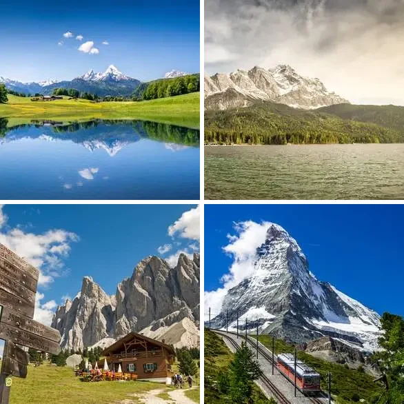 4 images 1 mot 8 lettres : solution MONTAGNE