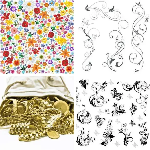 4 images 1 mot 8 lettres : solution ORNEMENT