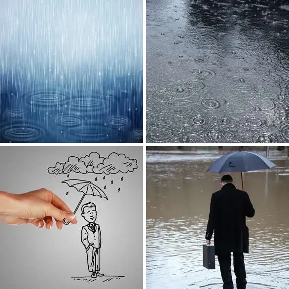 4 images 1 mot 8 lettres : solution PLUVIEUX