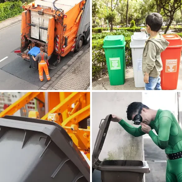 4 images 1 mot 8 lettres : solution POUBELLE