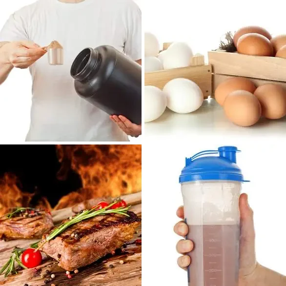 4 images 1 mot 8 lettres : solution PROTEINE