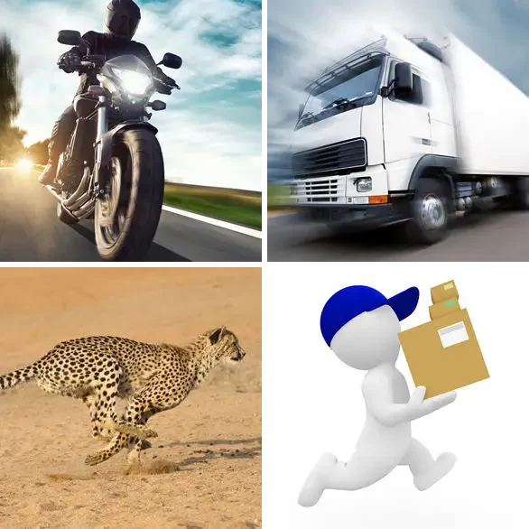 4 images 1 mot 8 lettres : solution RAPIDITE