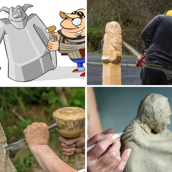4 images 1 mot 8 lettres : solution SCULPTER
