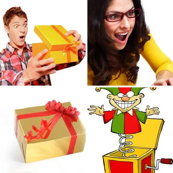 4 images 1 mot 8 lettres : solution SURPRISE