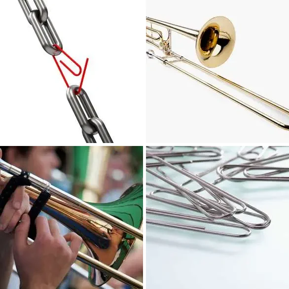 4 images 1 mot 8 lettres : solution TROMBONE