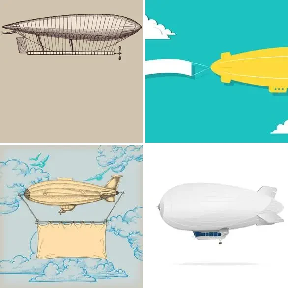 4 images 1 mot 8 lettres : solution ZEPPELIN