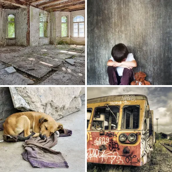 4 images 1 mot 9 lettres : solution ABANDONNE