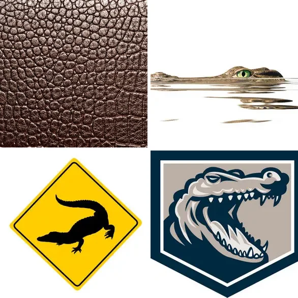 4 images 1 mot 9 lettres : solution ALLIGATOR