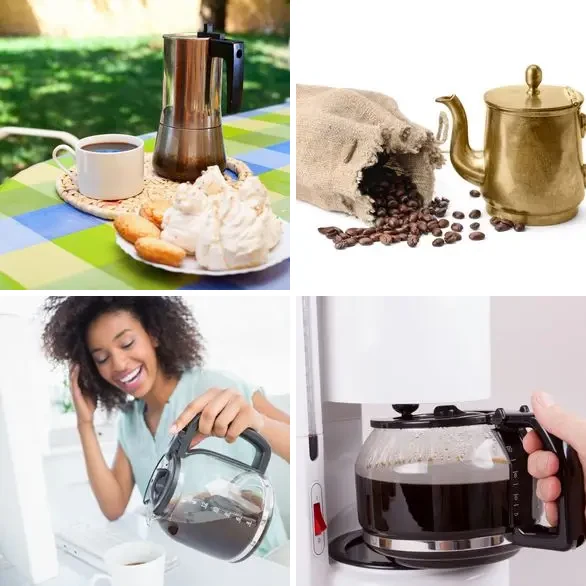 4 images 1 mot 9 lettres : solution CAFETIERE