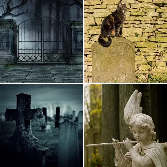 4 images 1 mot 9 lettres : solution CIMETIERE