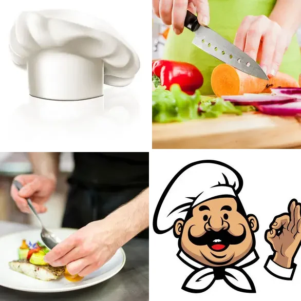 4 images 1 mot 9 lettres : solution CUISINIER