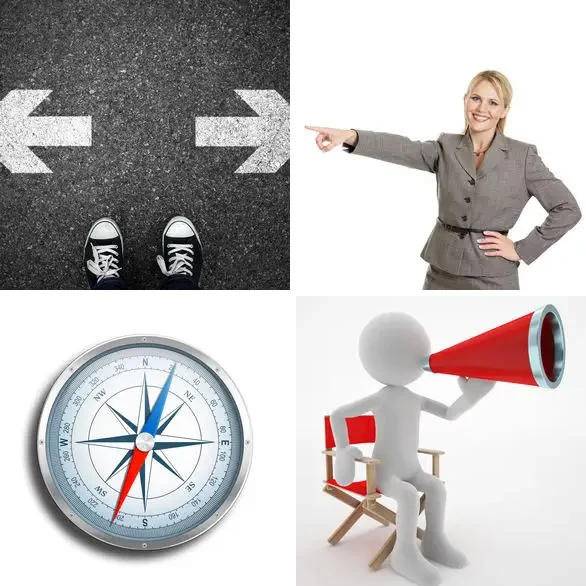 4 images 1 mot 9 lettres : solution DIRECTION