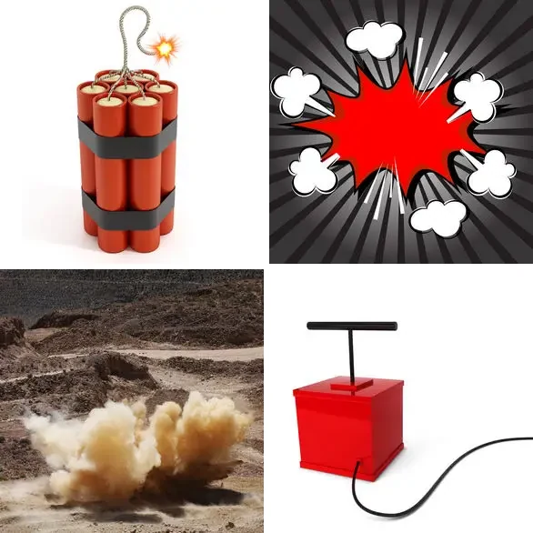 4 images 1 mot 9 lettres : solution DYNAMITER