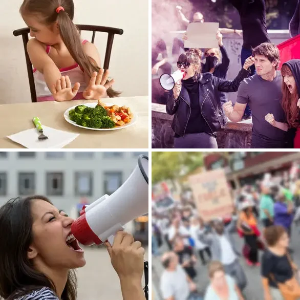 4 images 1 mot 9 lettres : solution PROTESTER