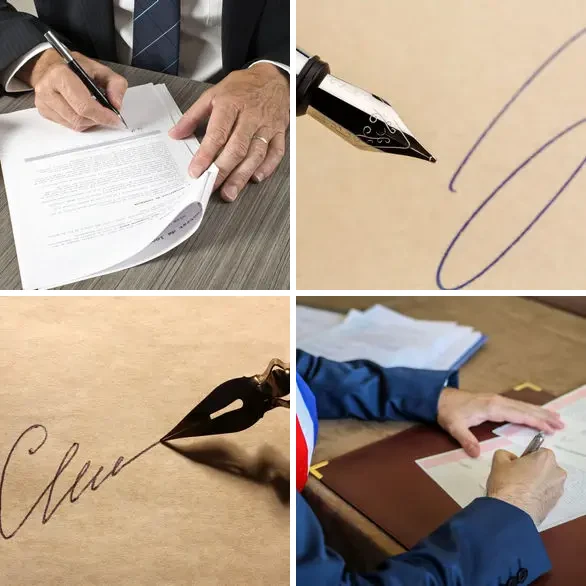 4 images 1 mot 9 lettres : solution SIGNATURE