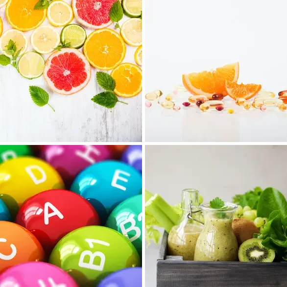 4 images 1 mot 9 lettres : solution VITAMINES